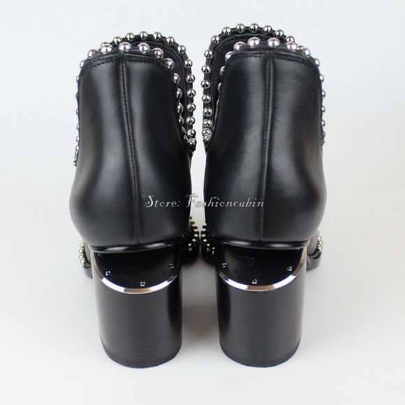 New ALEXANDER WANG Gabi Leather Ankle Boot - Picture 4 of 10